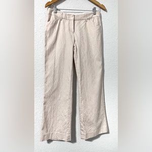 Express Women’s Editor Tan /Cream Diamond Textured Business Casual Pants Size 4